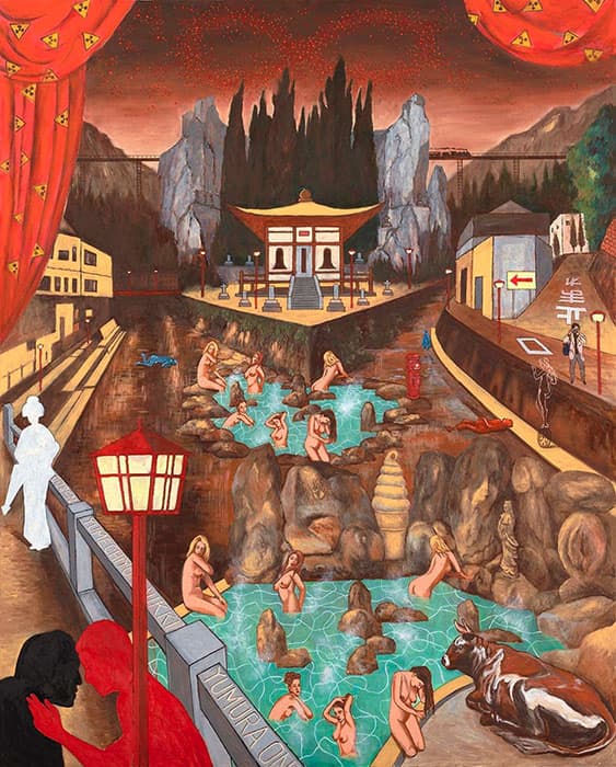 横尾忠則　夢千代日記　2007-2010年　油彩・布　162.2×130.5cm　横尾忠則現代美術