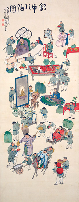 《飲中八仙図》1909(明治42)年　 (山)長谷川家