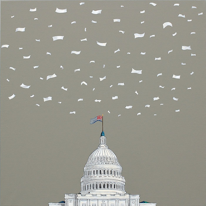 若江漢字《ある晴れた日》2010年