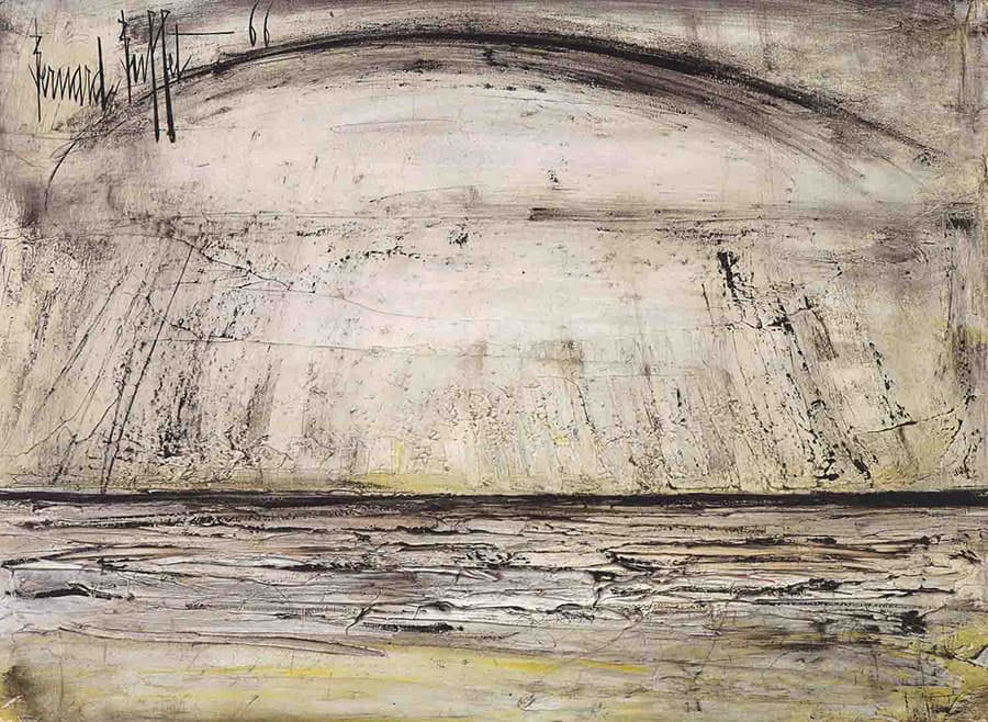 ベルナール・ビュフェ《海》1966 年、油彩・キャンバス