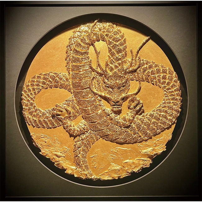 金城龍太
『金龍七十五』
直径50㎝
ミクストメディア