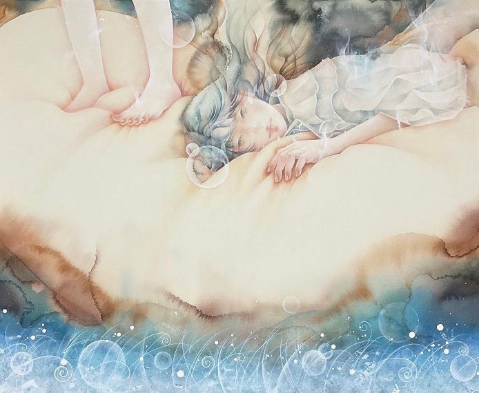 「夢の正体」

15号F

ミクストメディア、綿布彩色