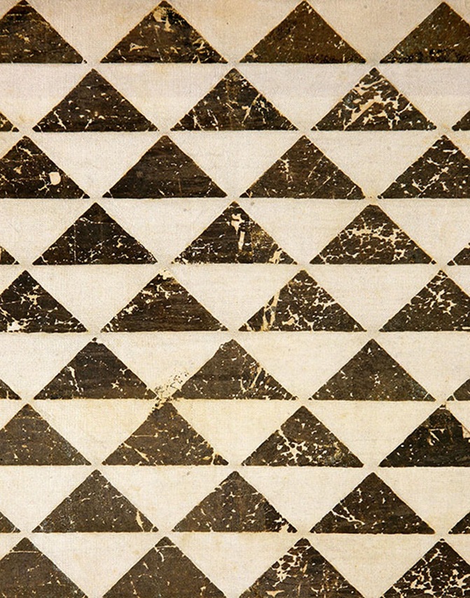 能装束　白地鱗模様摺箔（部分）江戸時代　18世紀　日本民藝館蔵