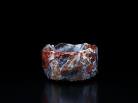 「志野炎茶盌」 7.5×13cm 粘土 2025年