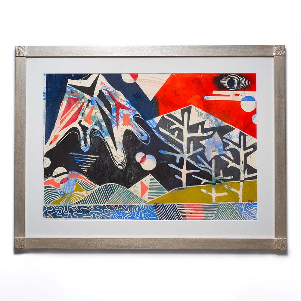 田中里奈(絵画)
「赤富士」
額サイズ:縦55×横80cm