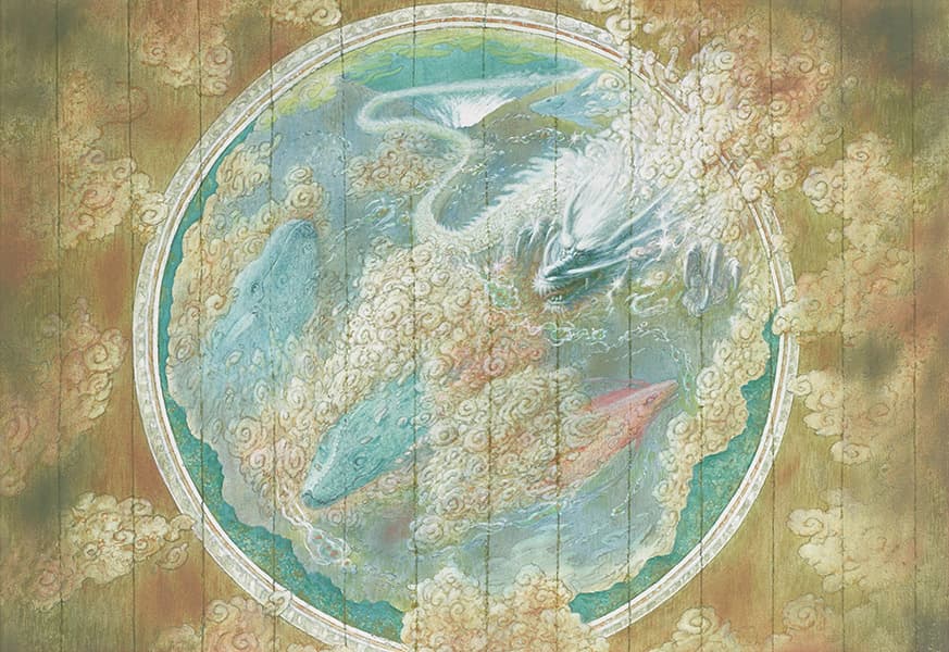 天気の子《 気象神社絵画・天井画》 2019年　©2019「 天気の子」製作委員会