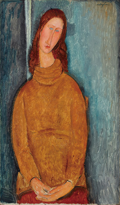 アメデオ・モディリアーニ 《ジャンヌ・エビュテルヌの肖像》 1919年　大原美術館所蔵