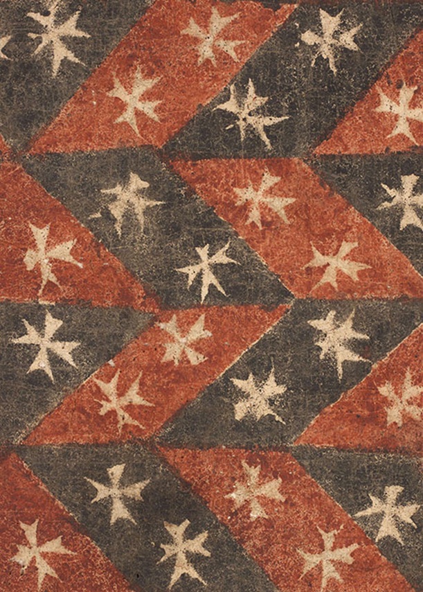 タパ（部分）ポリネシア、ハワイ　樹皮・染料　18世紀後半～19世紀前半　日本民藝館蔵