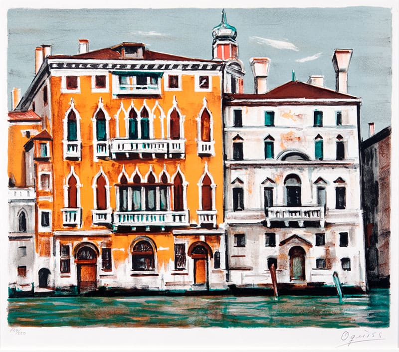 《グラン・カナル》リトグラフ・紙 1981年　稲沢市荻須記念美術館蔵
©LES AMIS D’OGUISS 2025