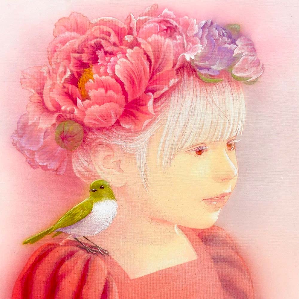 山口暁子(絵画)
「Primavera」
S0(縦18×横18cm)