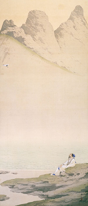 菱田春草《林和靖》明治41(1908)年　絹本着色　茨城県近代美術館蔵