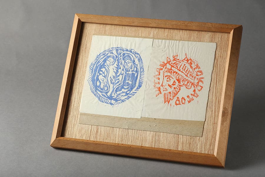 辻邦生作成 木版画　1972年