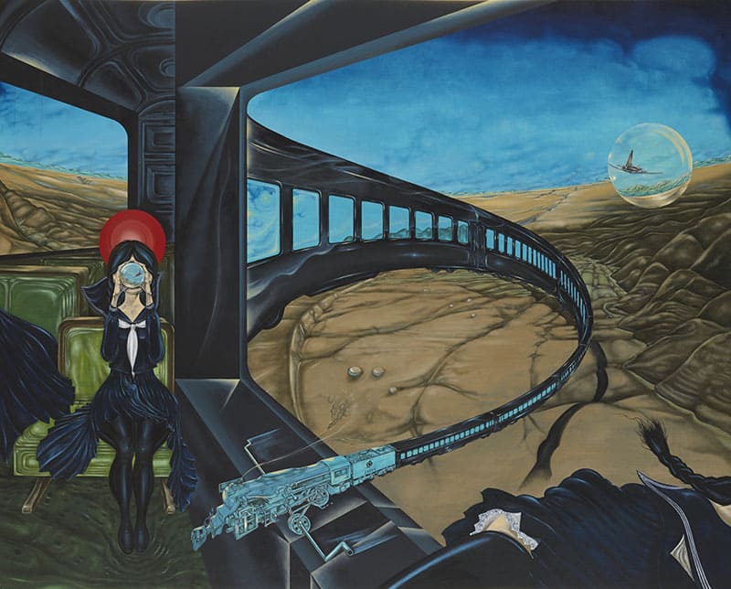 《円環列車・B－飛行する蒸気機関車》1969年 東京国立近代美術館