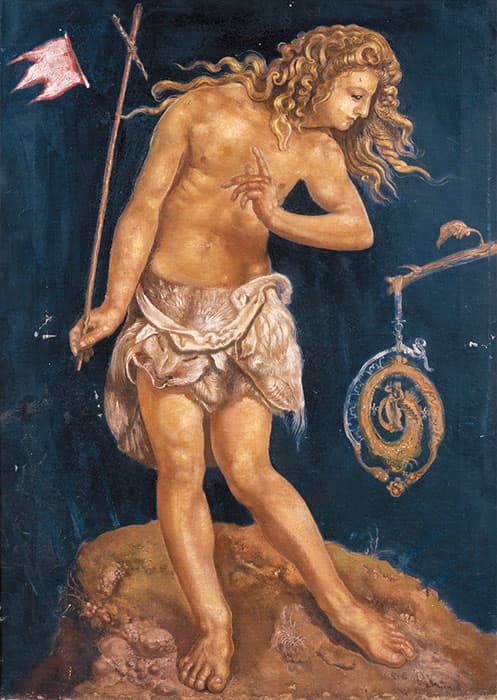 河野通勢《聖ヨハネ》1918年頃　調布市武者小路実篤記念館