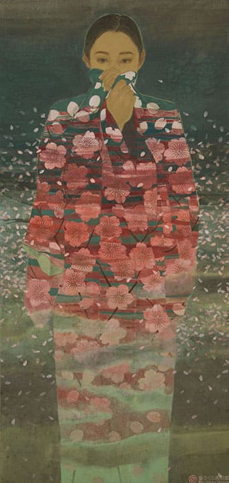 染谷香理《対峙し共鳴するものー静》2015年　個人蔵