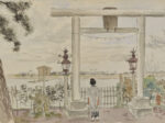 小林清親《梅若神社》明治36年(1903) 水彩、紙 練馬区立美術館蔵