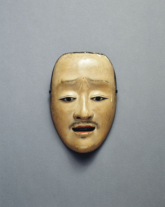 重要文化財　能面　中将（鼻まがり）　伝福来作　1面　室町時代　三井記念美術館