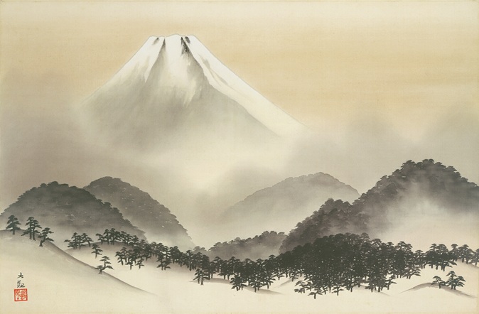 横山大観 《霊峰不二山》 1933