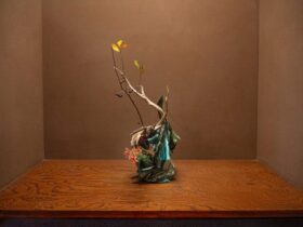 「山口真人 陶展 　挿花 河村花斧と花悠玄」名古屋栄三越