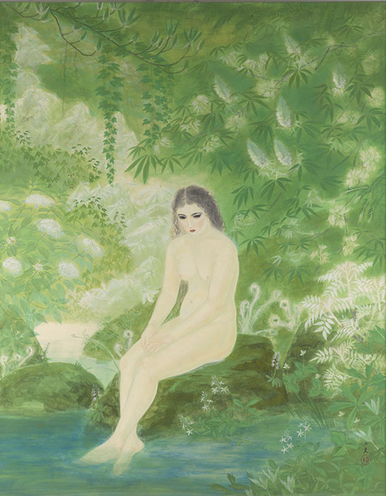 川﨑小虎《こだま》昭和5(1930)年　紙本着色　東京国立近代美術館蔵