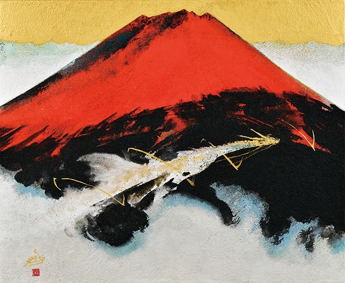 村上裕二　「紅富士と雷龍」 12F