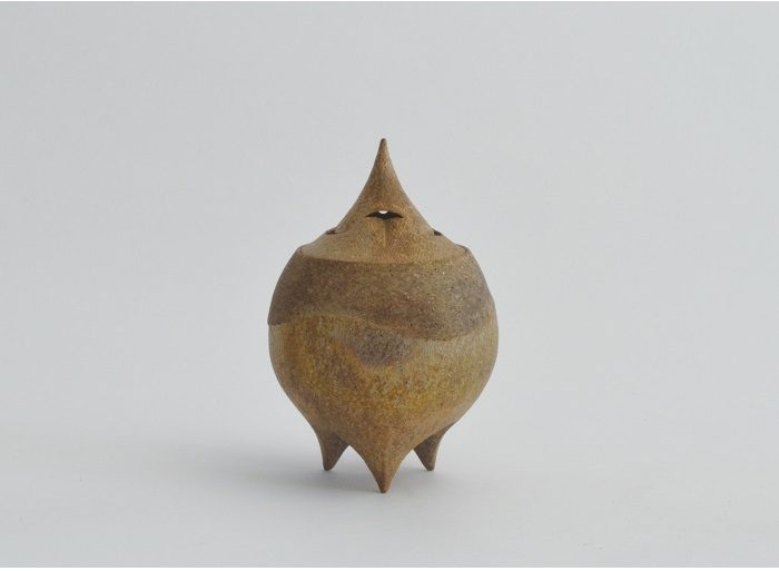 平井明【刻紋器 香炉『Loop』】Ø11.3×H16.8cm