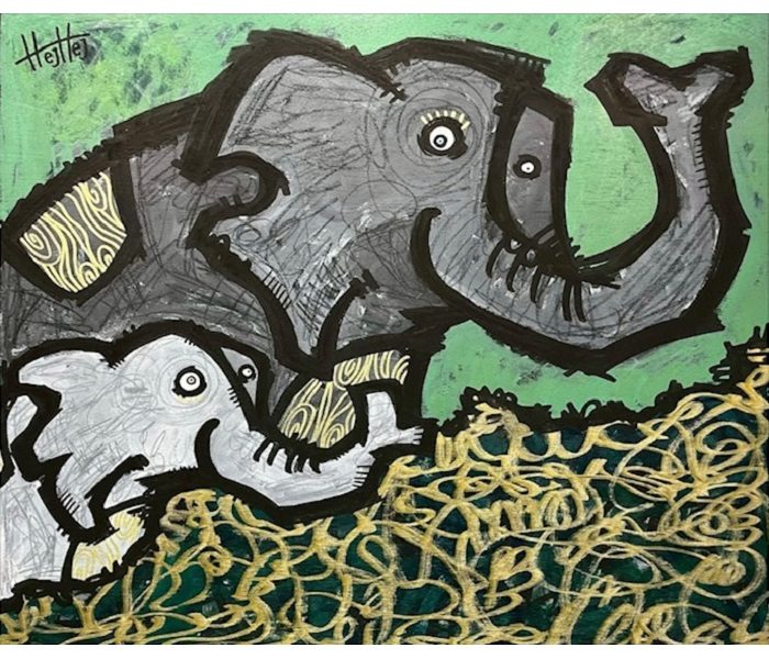 【 THEA & SOIL 】

技法：アクリル、マーカー、油性鉛筆

木製パネル

イメージサイズ：F20号（60.6×72.7cm）