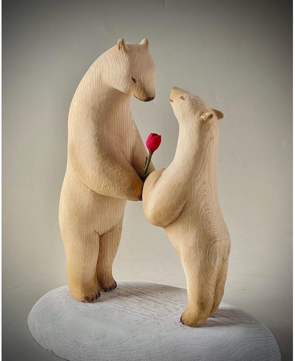 【永遠の約束】シナノキ（幅38×奥行27×高さ38cm）