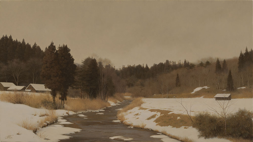 森本草介「みちのく早春」2004年