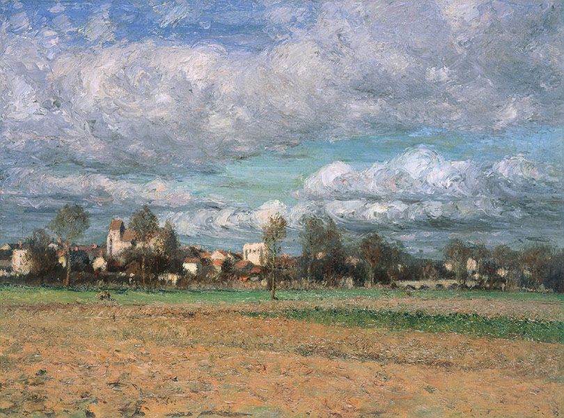 児島虎次郎 《グレ村の風景》 1908頃　高梁市成羽美術館所蔵