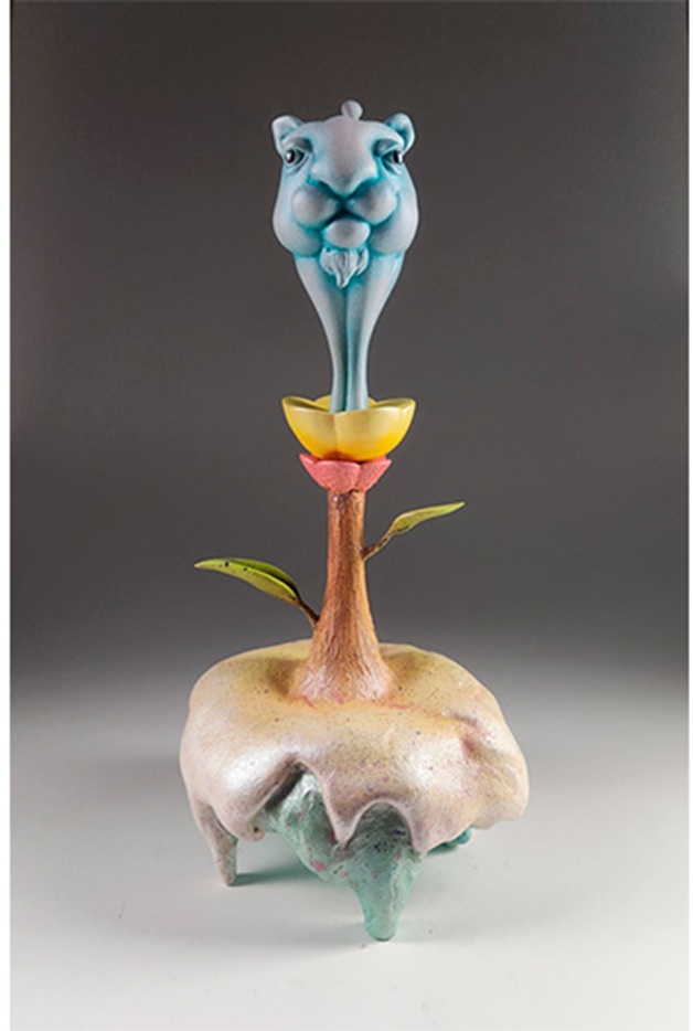 光の塔:light tower」 w20×d20×h45cm ミクストメディア