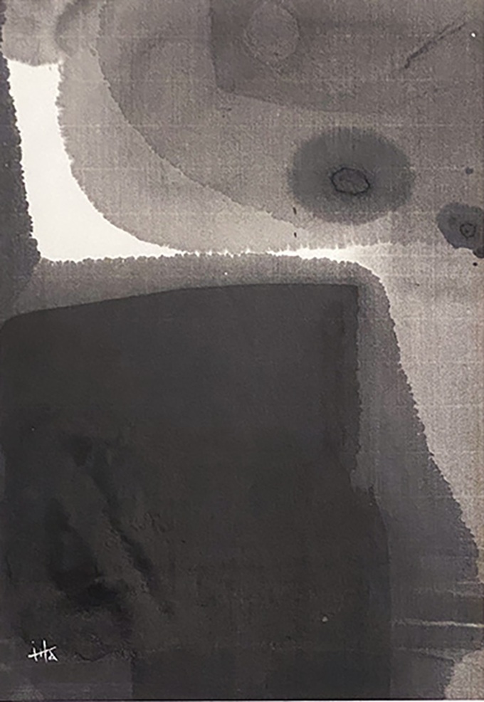 「白歩Ⅱ(ひとり歩き)」22×32cm