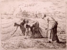 ジャン＝フランソワ・ミレー《落穂ひろい》1855年–56年　当館蔵