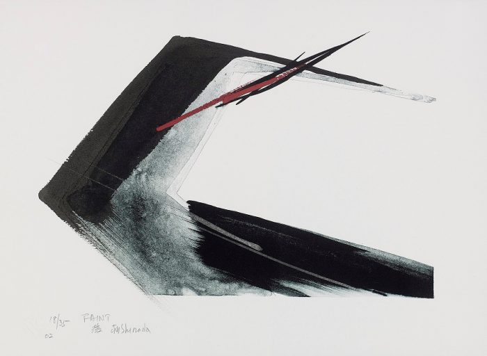 「微 FAINT」 リトグラフに手彩色 2002年 28 x 38 cm ED.35部