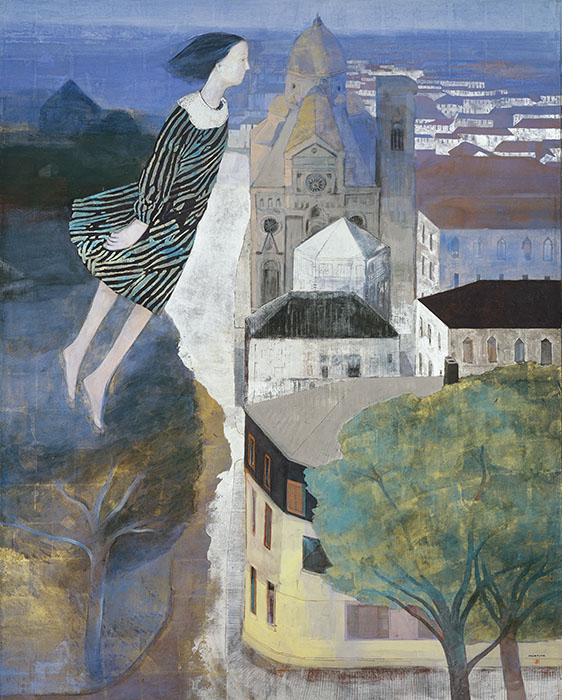 《風の旅》1986年　箱根・芦ノ湖 成川美術館蔵