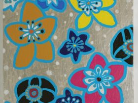 「クリスマスローズ」 ミクストメディア F８ 2025年