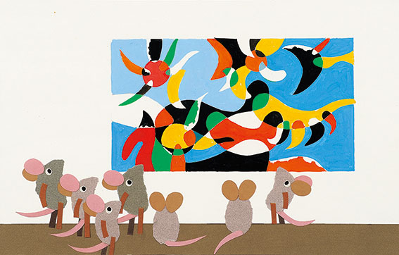 レオ・レオーニ『マシューのゆめ』原画 1991年 Matthew's Dream ©1991 by Leo Linni/Knopf Works by Leo Lionni, On Loan By The Lionni Family