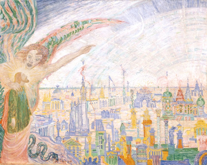 ジェイムズ・アンソール《キリストの誘惑》｜1913 年｜油彩画｜市立伊丹ミュージアム蔵