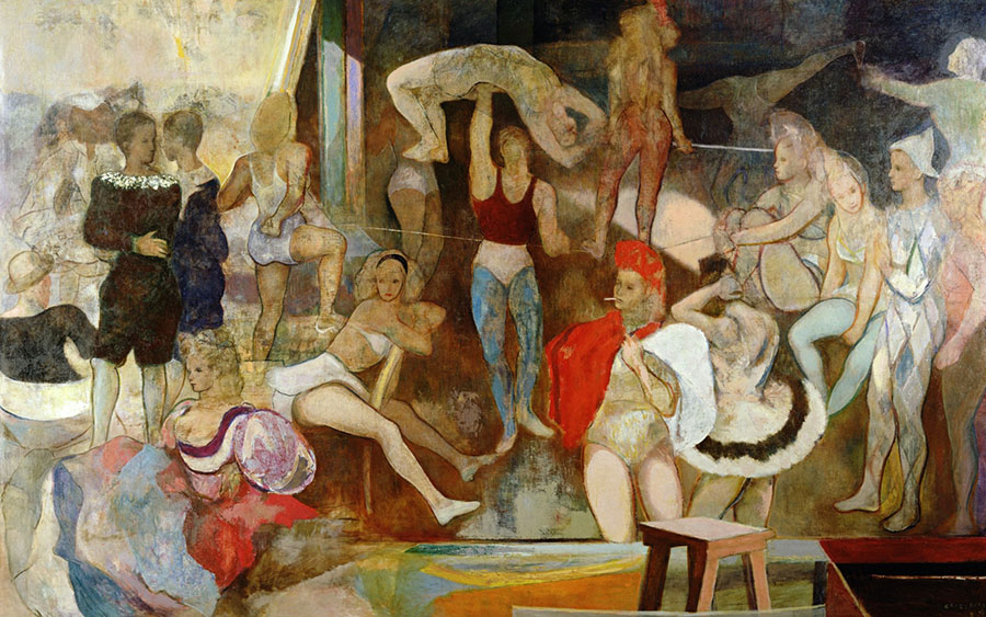 岡田謙三 《シルク》1947年 油彩・キャンバス 202.0×321.0cm 横浜美術館蔵 ( 岡田きみ氏寄贈)