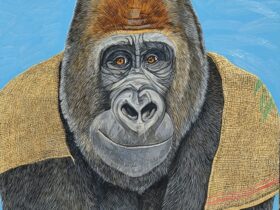 「ゲンタロウ」油彩画、S100号