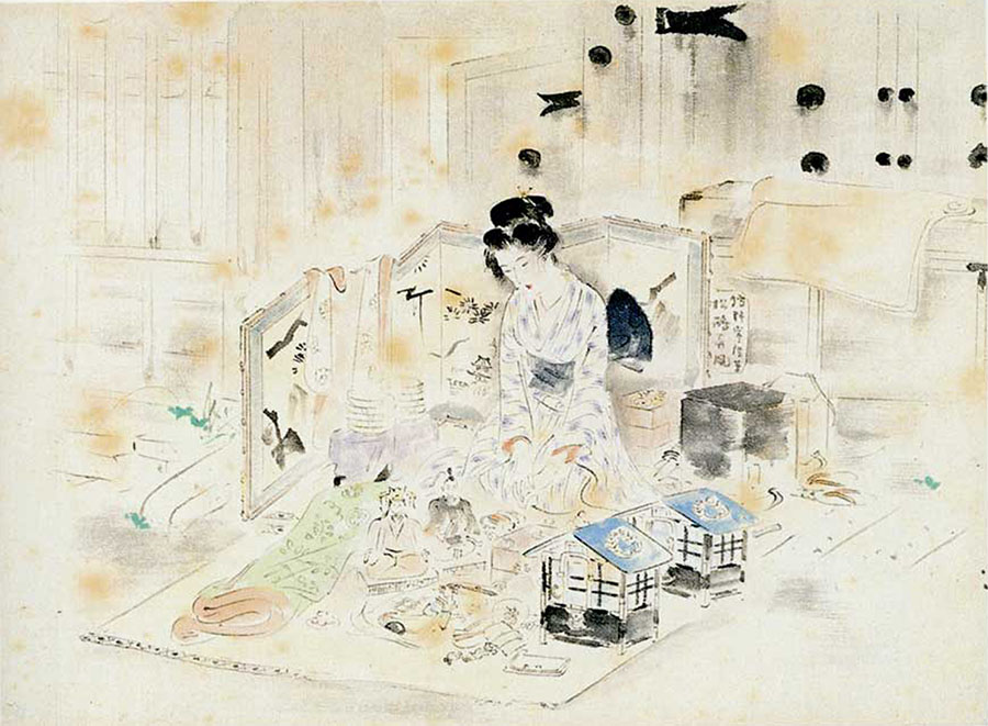 《註文帖》（第４図）　昭和2年（1927）　鎌倉市鏑木清方記念美術館蔵