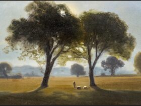 アントニオ・フォンタネージ《朝》1855－58年トリノ市立近現代美術館蔵　画像提供：トリノ博物館財団