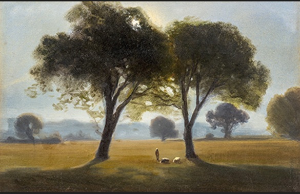 アントニオ・フォンタネージ《朝》1855－58年トリノ市立近現代美術館蔵　画像提供：トリノ博物館財団