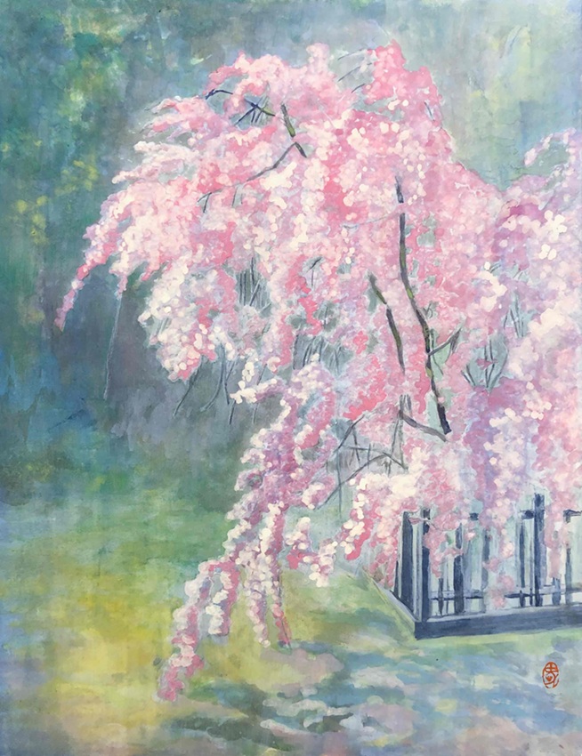 「早朝の青蓮院」F6号