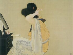 土田麦僊《髪》1911年 京都市立芸術大学芸術資料館 蔵