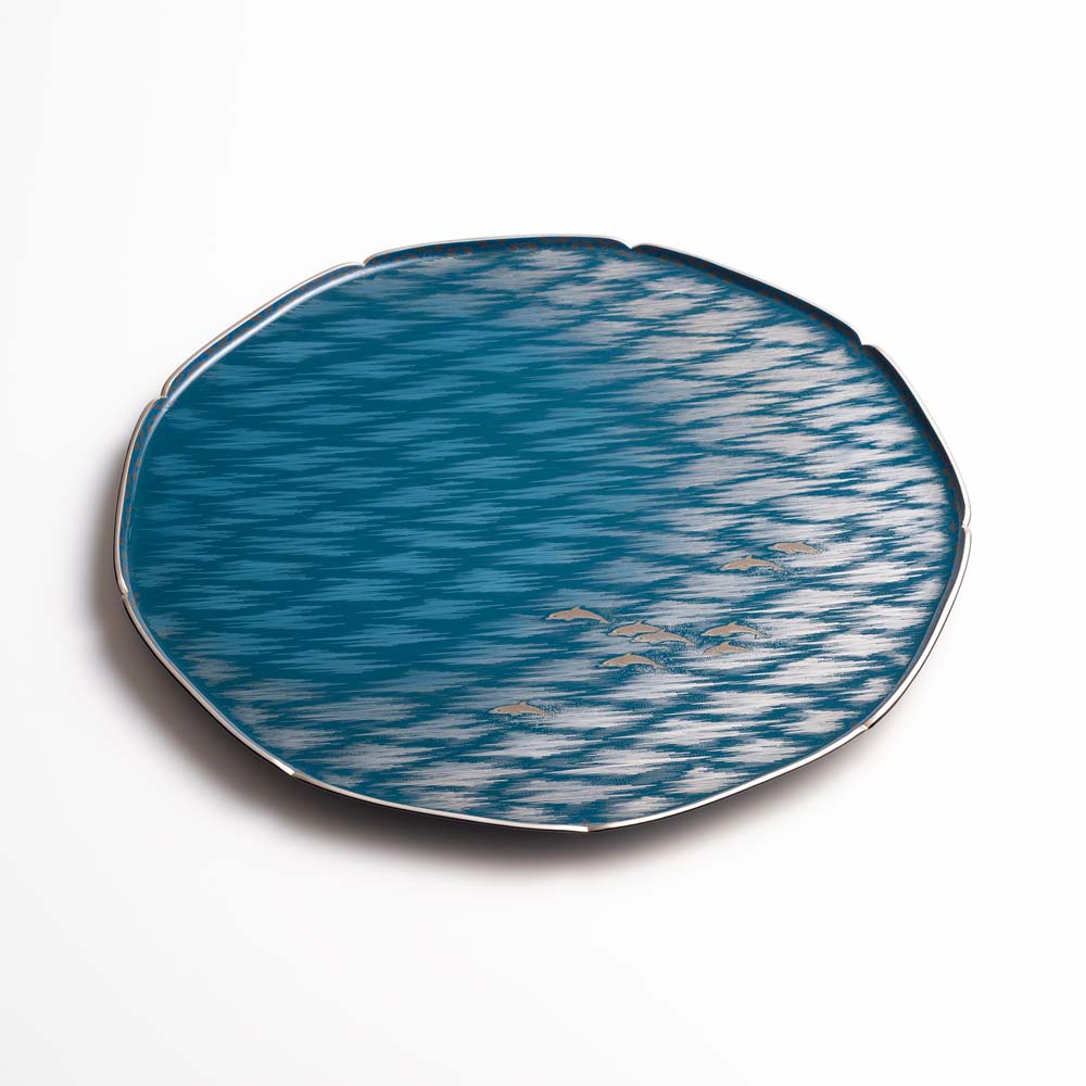 水尻清甫
沈金乾漆盤「海原」
φ40×h3.5㎝