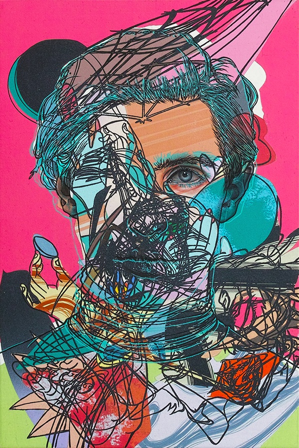 「boundary 鈍色の発話法」40.9x27.3