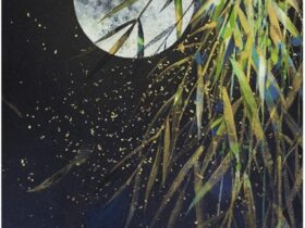 名古屋剛志「月風」（P6号 紙本・共シール）