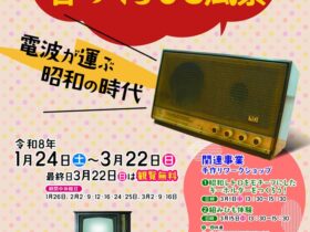 冬季企画展「ちょっと昔のくらしと風景 電波が運ぶ昭和の時代」城陽市歴史民俗資料館