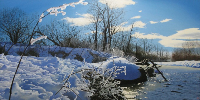 「辺の氷華」 45.0×90.0㎝